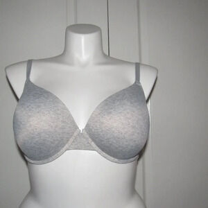 VICTORIA’S SECRET PINK Wear Everywhere Push-Up Gray Bra Size 38DD